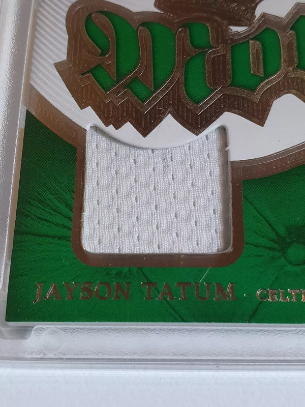 2023 Panini Crown Royale Jayson Tatum #PATCH Game Worn Jersey Die Cut - Rare