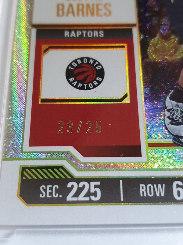 2023 Panini Contenders Scottie Barnes #37 OPENING NIGHT /25 Ticket Holo - Rare