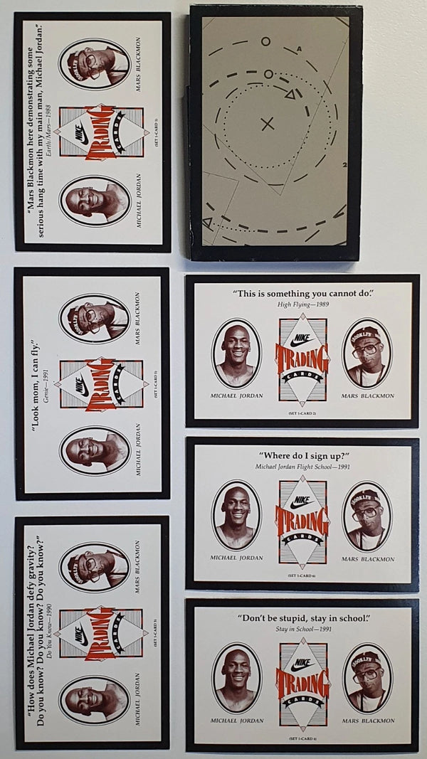 1991 Nike Trading Cards Michael Jordan & Spike Lee (6 Cards Set) Good Condition