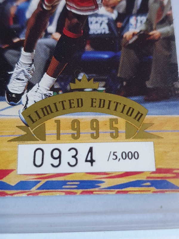 1995 Upper Deck JUMBO /5000 '95 Playoff Heroes Michael Jordan Anfernee Hardaway