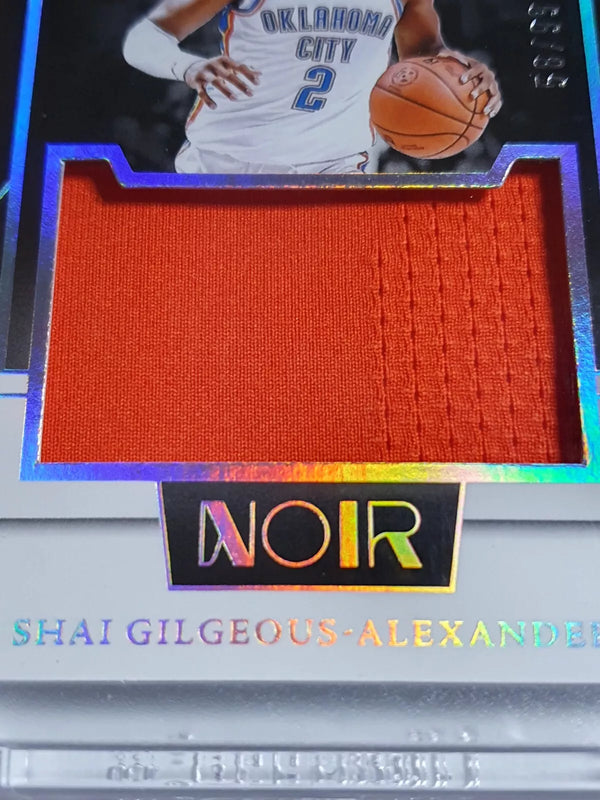 2023 Panini Noir Shai Gilgeous-Alexander #PATCH /99 Game Worn Jumbo Jersey