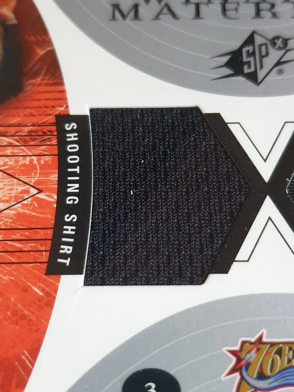 2003 Upper Deck SPx Allen Iverson #PATCH Dual Game Worn Jerseys - Rare