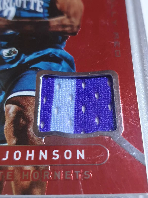 2012 Totally Certified Larry Johnson #PATCH RED Prizm Game Worn 2 Color Jersey