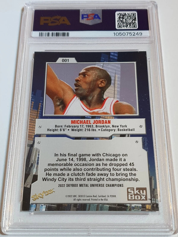 2022 Skybox Metal Universe Champions Michael Jordan #1 - PSA 9 (Low POP)