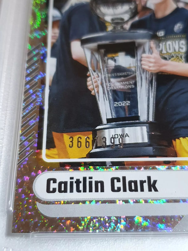 2024 Panini Caitlin Clark Rookie Collection #3 VORTEX /399 Holo - PSA 9 (POP 6)