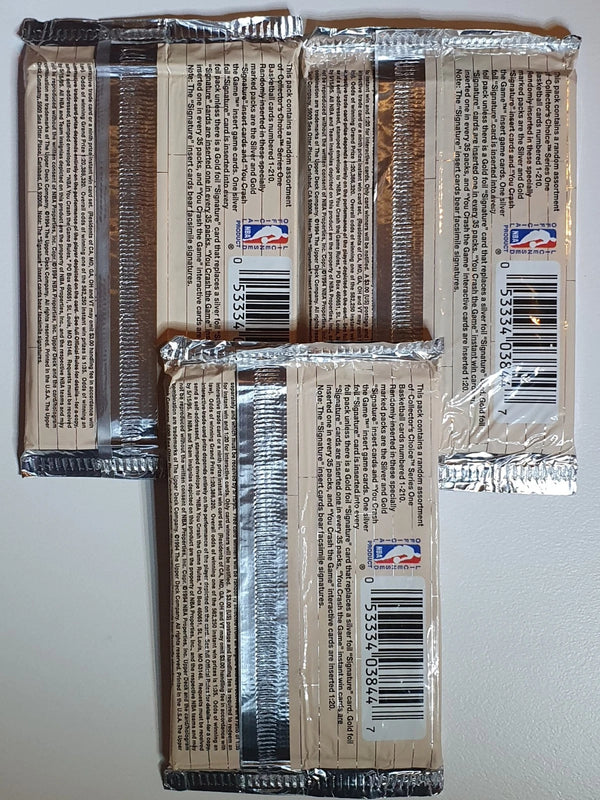 Lot of 3 x Packs of 1994-95 UD Collector's Choice Series 1 Retail - Sealed
