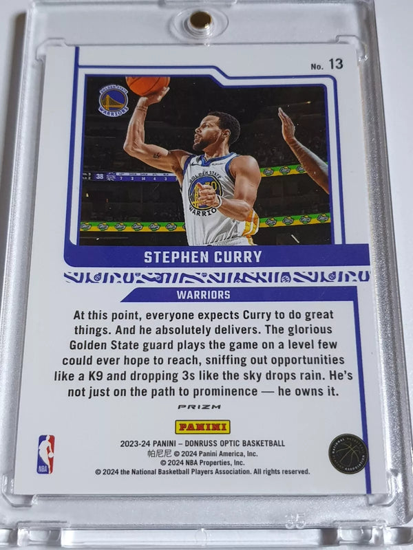 2023 Panini Donruss Optic Stephen Curry #13 RED SCOPE Holo - Rare