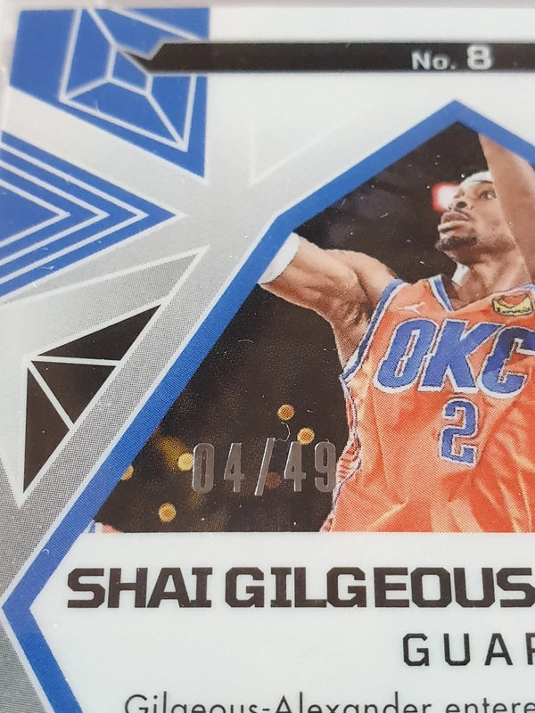 2024 Obsidian Shai Gilgeous-Alexander #8 PINK FLOOD /49 Holo - PSA 9 (POP 3)