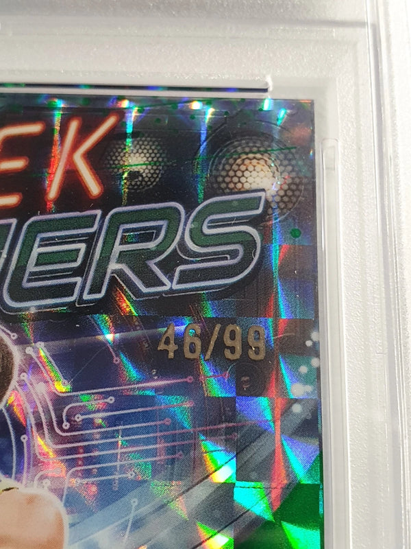 2025 Topps Chrome Stephen Curry #SF-1 GREEN GEOMETRIC /99 Holo - PSA 9 (POP 5)