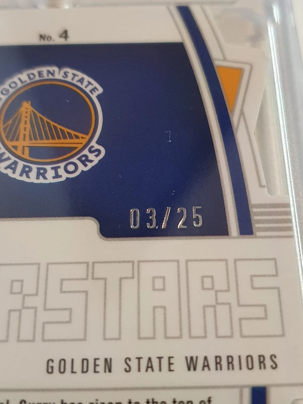 2023 Contenders Optic Stephen Curry #4 GREEN PULSAR /25 Holo Superstars - Rare