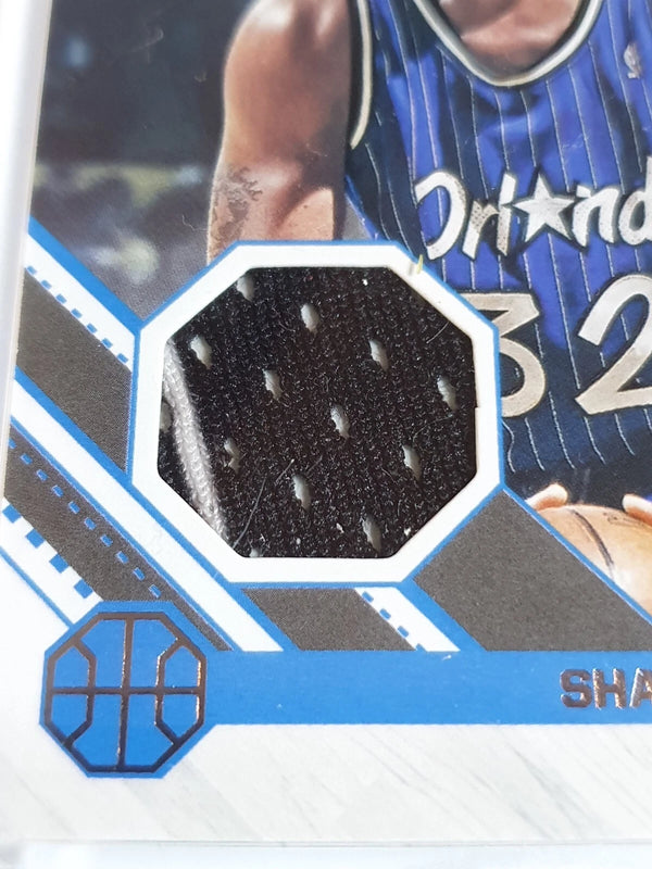 2020 Donruss Shaquille O'Neal #PATCH 2 Color Striped Game Worn Jersey - Rare