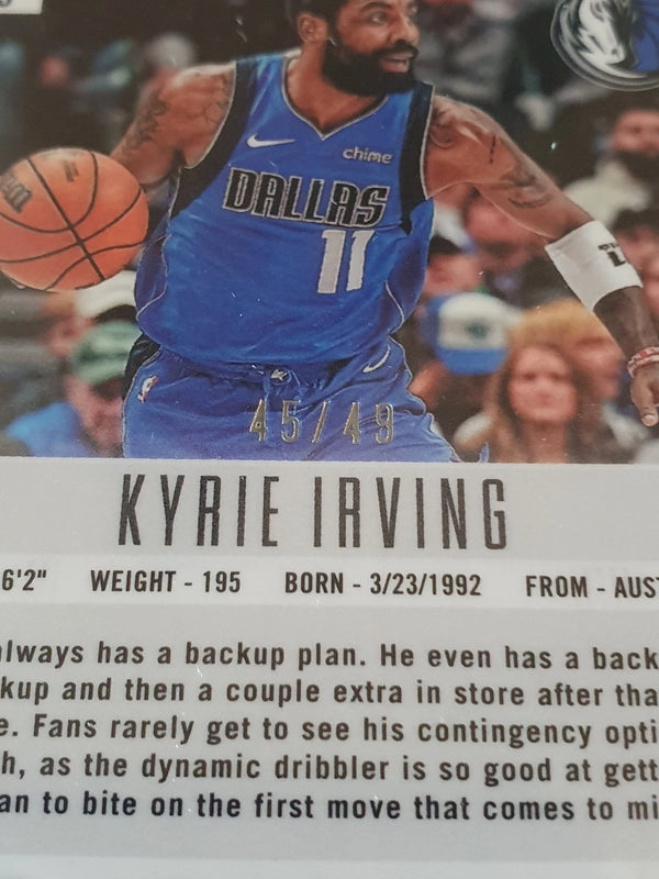 2023 Panini Prizm Deca Kyrie Irving #253 ORANGE /49 Holo - Ready to Grade