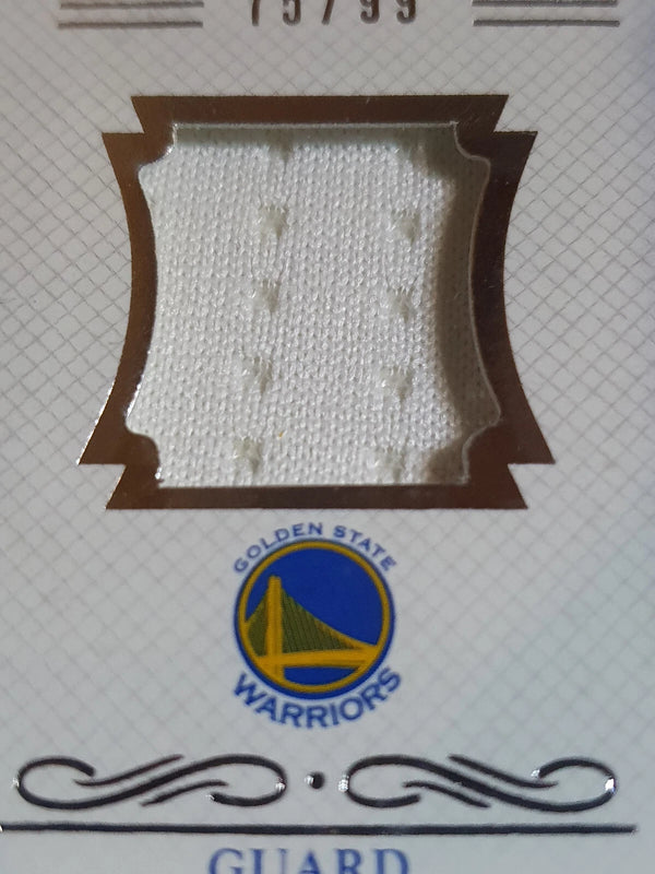 2013 National Treasures Stephen Curry #PATCH /99 Game Worn Jersey - Rare
