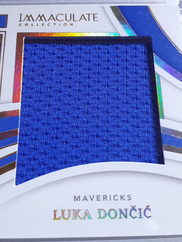 2021 Immaculate Collection Luka Doncic #PATCH /99 Game Worn Jumbo Jersey - Rare