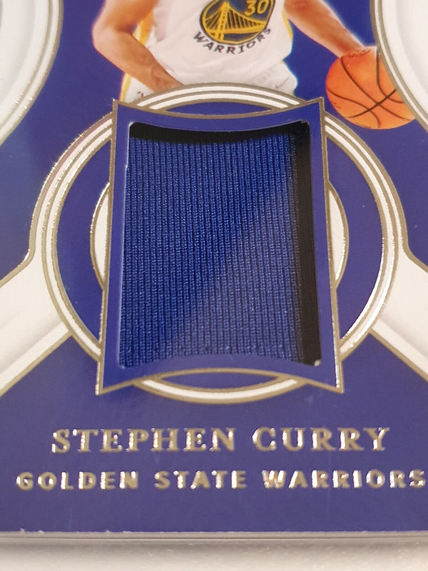 2021 Panini National Treasures Stephen Curry #PATCH /99 Game Worn Jersey - Rare