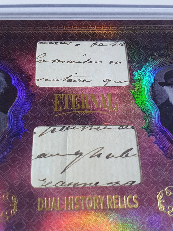 2024 Eternal Albert Einstein Charles Darwin #RELICS RED /25 Dual Relics - Sealed