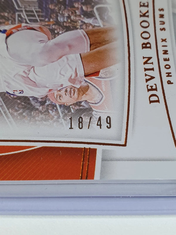 2019 Panini National Treasures Devin Booker #77 BRONZE /49 Foil Edition - Rare