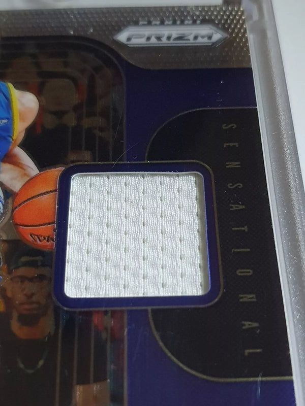 2019 Panini Prizm Stephen Curry #Patch Game Worn White Jersey - Ready to Grade