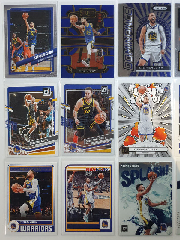 Stephen Curry Lot of 15 x Stephen Curry Collection Cards - Good Condition