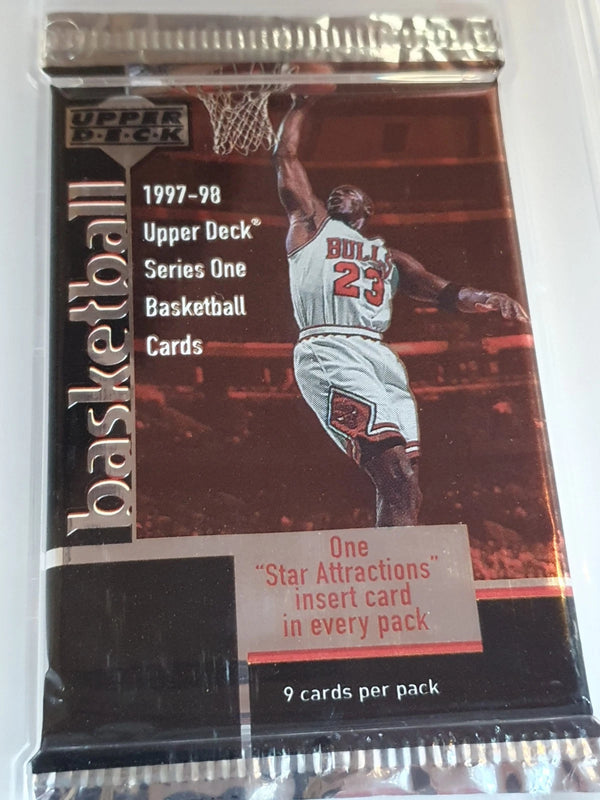 1997 Upper Deck Memorabilia Mania Pack with Michael Jordan - PSA 9 (POP 13)
