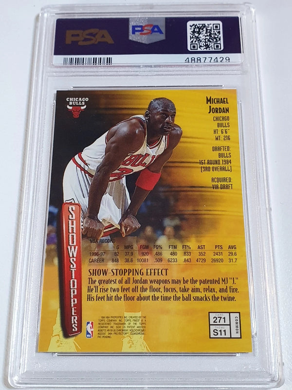 1997 Finest Michael Jordan #271 Showstoppers - PSA 9 (Low POP)