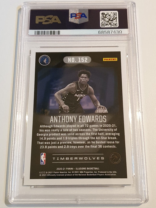 2020 Illusions Anthony Edwards Rookie #152 RC - PSA 9 (Low POP)