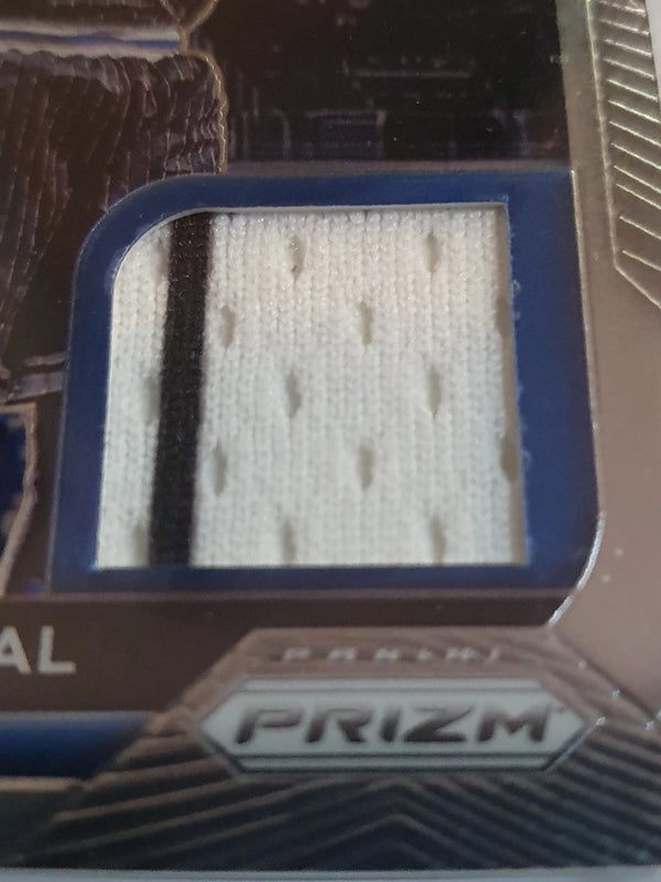 2020 Panini Prizm Shaquille O'Neal #PATCH Game Worn 2 Color Striped Jersey Rare