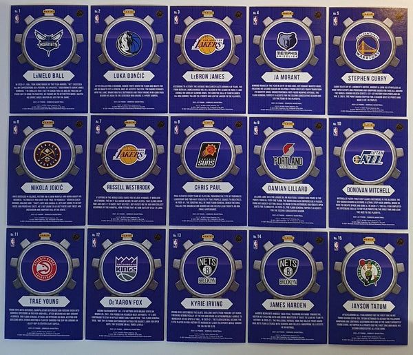 2021 Panini Donruss Craftsmen COMPLETE SET (15 Cards) w/ LeBron Luka Steph