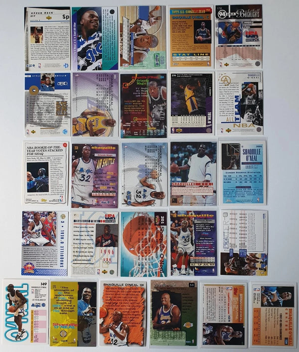 Shaquille O'Neal Lot of 26 x Shaquille O'Neal Collection Cards - Good Condition