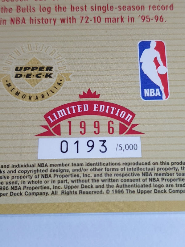 1996 Upper Deck Michael Jordan JUMBO /5000 National Hero Die-Cut - Rare