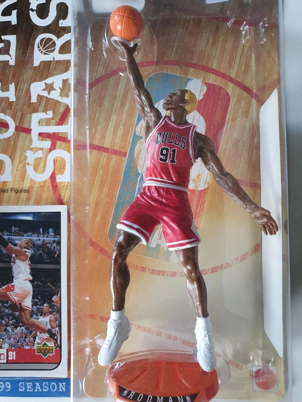 1998 Upper Deck Mattel Dennis Rodman Scottie Pippen - Sealed Figure & Card