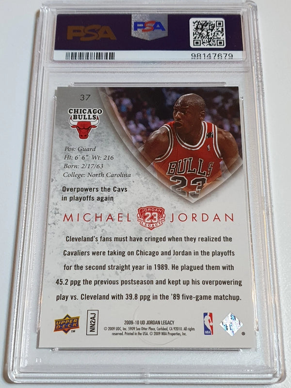2009 Upper Deck Jordan Legacy Michael Jordan #37 GOLD - PSA 9 (POP 26)