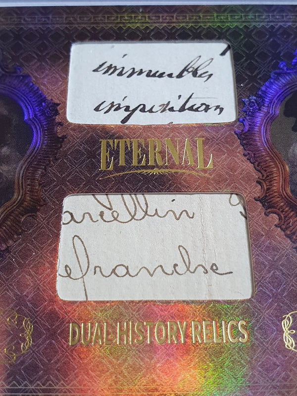 2024 Eternal Isaac Newton Leonardo da Vinci #RELICS /99 Dual Relics - Sealed