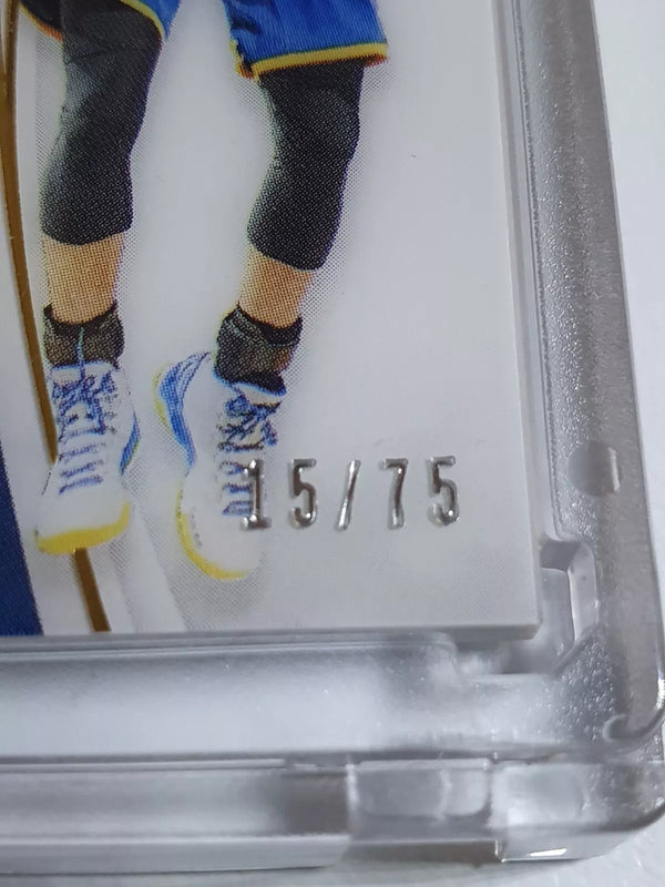 2015 Panini Immaculate Stephen Curry #PATCH /75 Game Worn Large Jersey - Rare