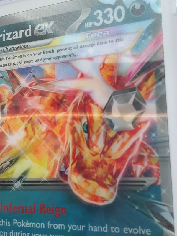 2025 Pokémon Charizard EX S&V Black Star Promo 3D Lenticular Jumbo - PSA 9