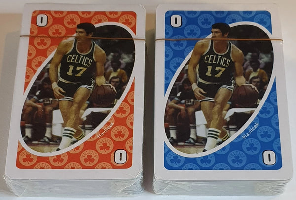 2005 Mattel UNO Boston Celtics Legends Edition Tin Set - Good Condition