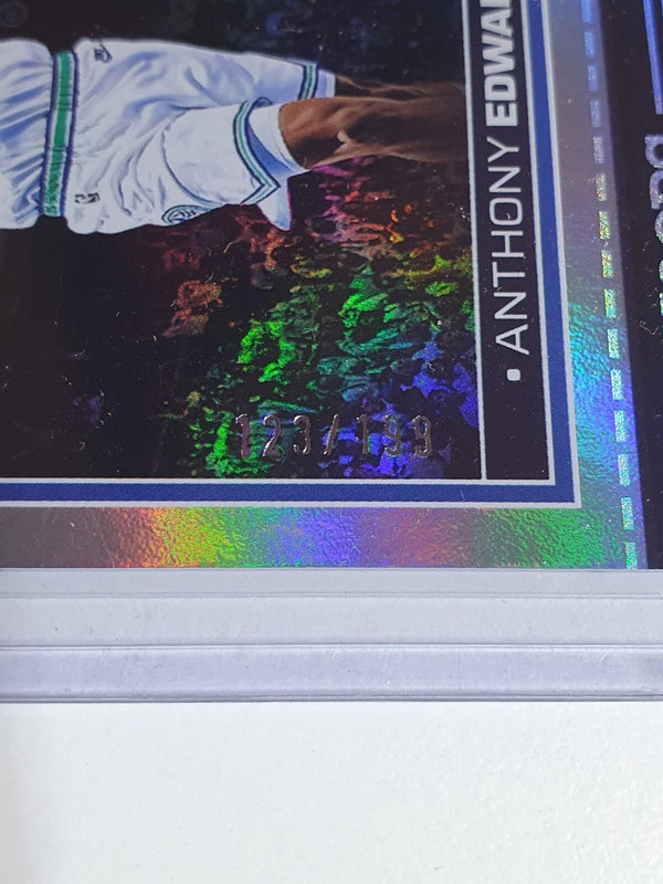 2024 Panini NBA Hoops Anthony Edwards #181 SILVER /199 Holo - Ready to Grade