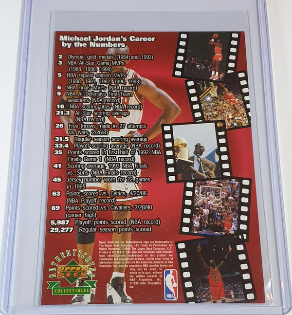 1998 Upper Deck Michael Jordan JUMBO Sixth Championship - Rare