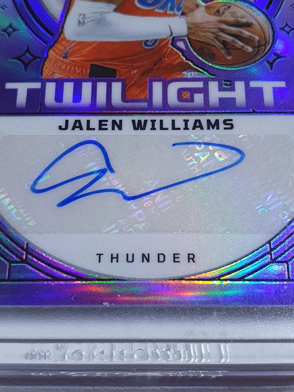 2023 Obsidian Jalen Williams AUTO PURPLE FLOOD /49 Twilight Signature - Sealed