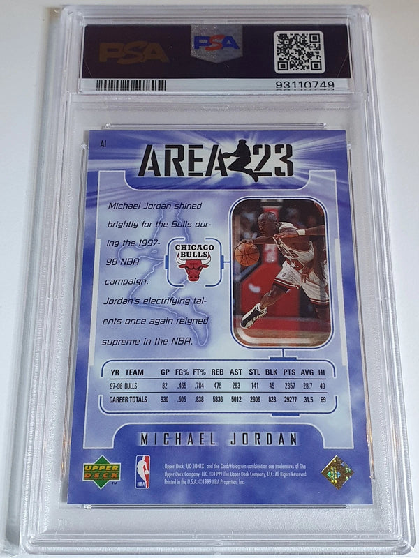 1998 Upper Deck Ionix Michael Jordan #A1 AREA 23 - PSA 9