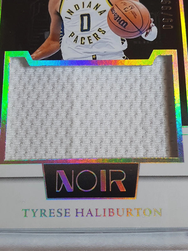 2023 Panini Noir Tyrese Haliburton #PATCH /99 Game Worn Jumbo Jersey - Rare