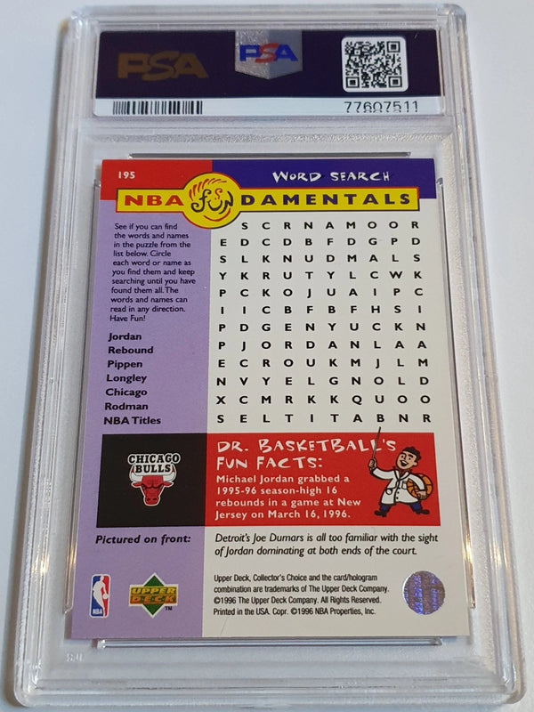 1996 Upper Deck Collector's Choice Michael Jordan #195 - PSA 9 (Low POP)