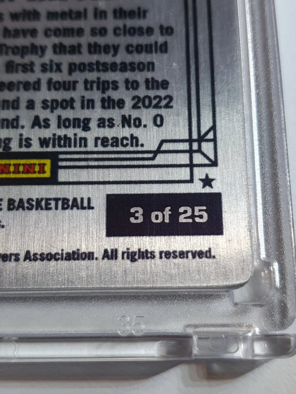 2023 Panini Impeccable Jayson Tatum #9 ORANGE /25 Stainless Stars - Rare