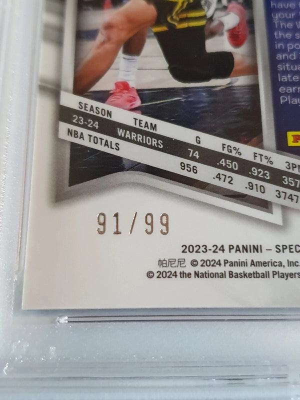 2023 Panini Spectra Stephen Curry #81 INTERSTELLAR /99 Prizm - PSA 9 (POP 2)