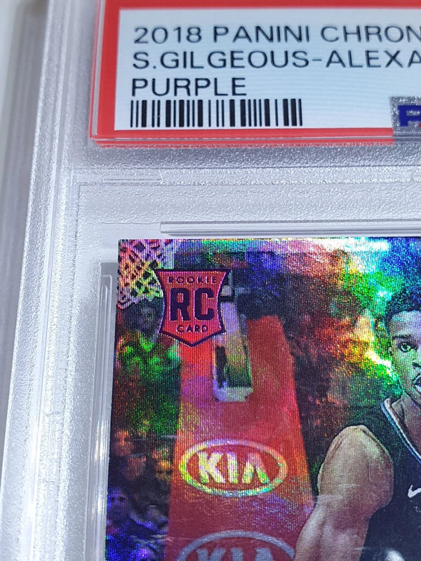 2018 Chronicles Shai Gilgeous-Alexander Rookie #274 PURPLE /49 Holo RC - PSA 9