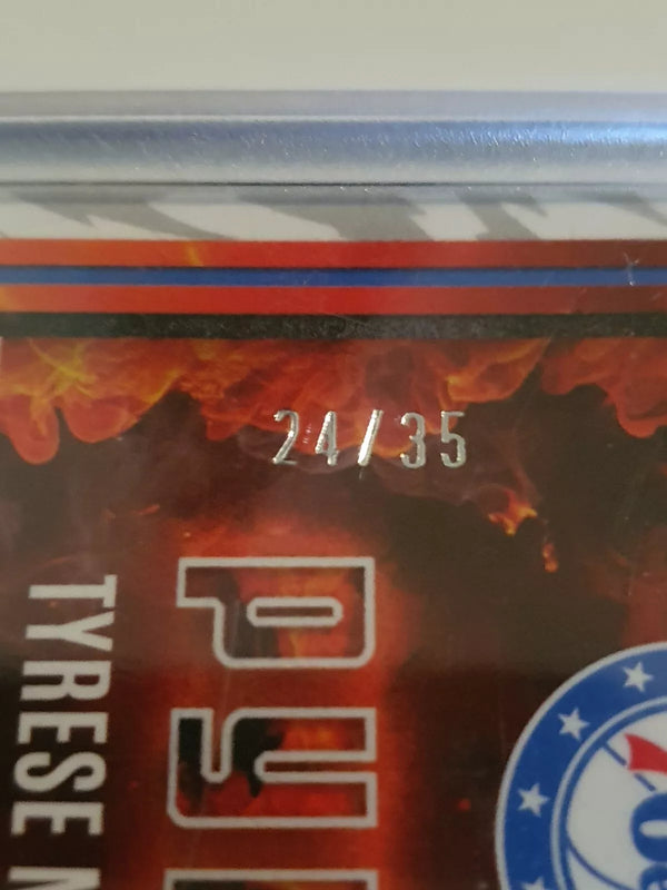 2023 Panini Phoenix Tyrese Maxey #13 BLUE SCOPE /35 Holo Pyro - Rare
