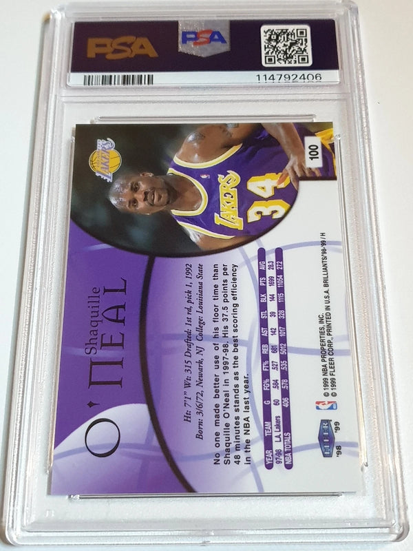 1998 Fleer Brilliants Shaquille O'Neal #100 - PSA 9 (POP 12)