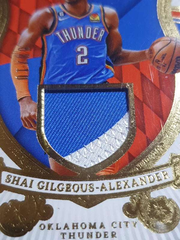 2023 Crown Royale Shai Gilgeous-Alexander #PATCH PRIME /10 Game 2 Color Jersey