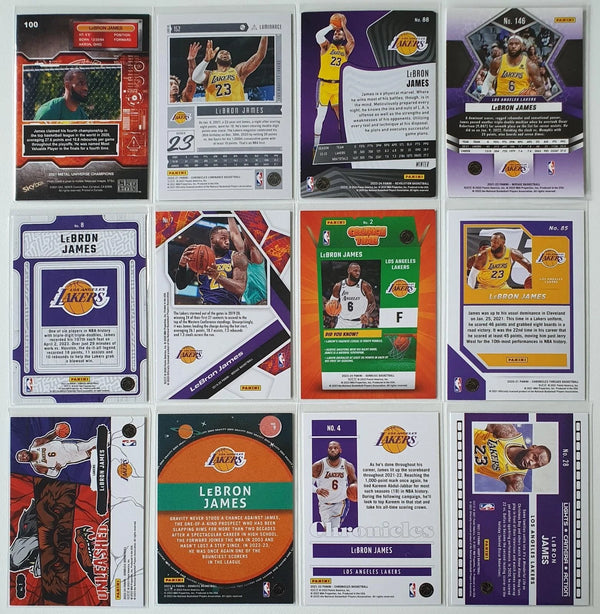 LeBron James Lot of 12 x LeBron James Collection Cards - Good Condition