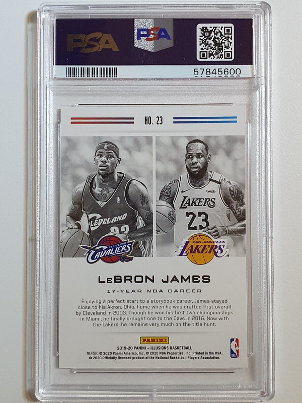 2019 Panini Illusions Lebron James #23 Career Lineage - PSA 10 (Low POP)